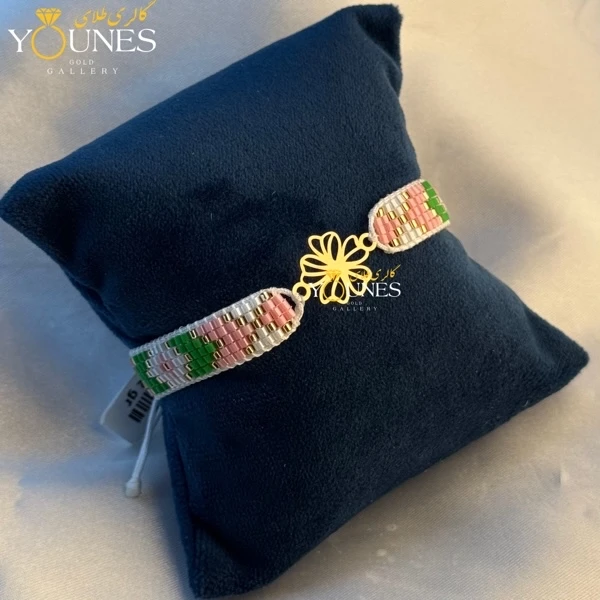 دستبند میوکی گل طلا
